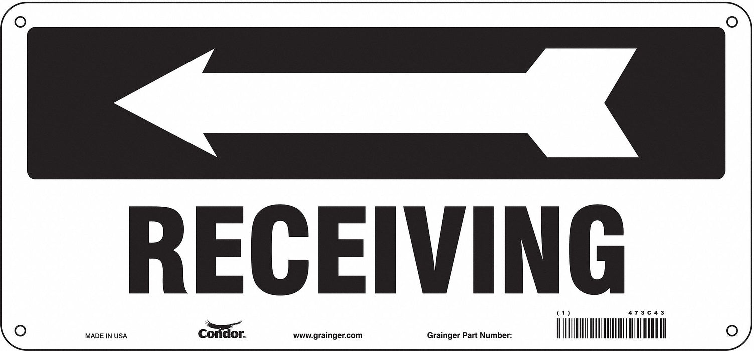 Safety Sign 6.5in x 14in Aluminum
