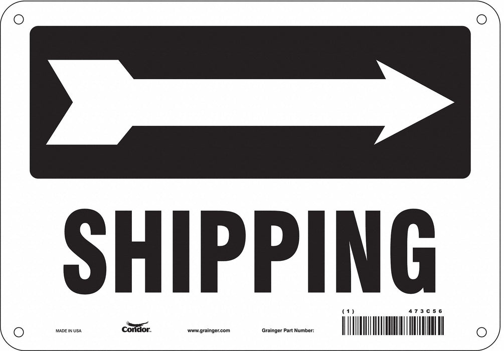 Safety Sign 7 in x 10 in Aluminum