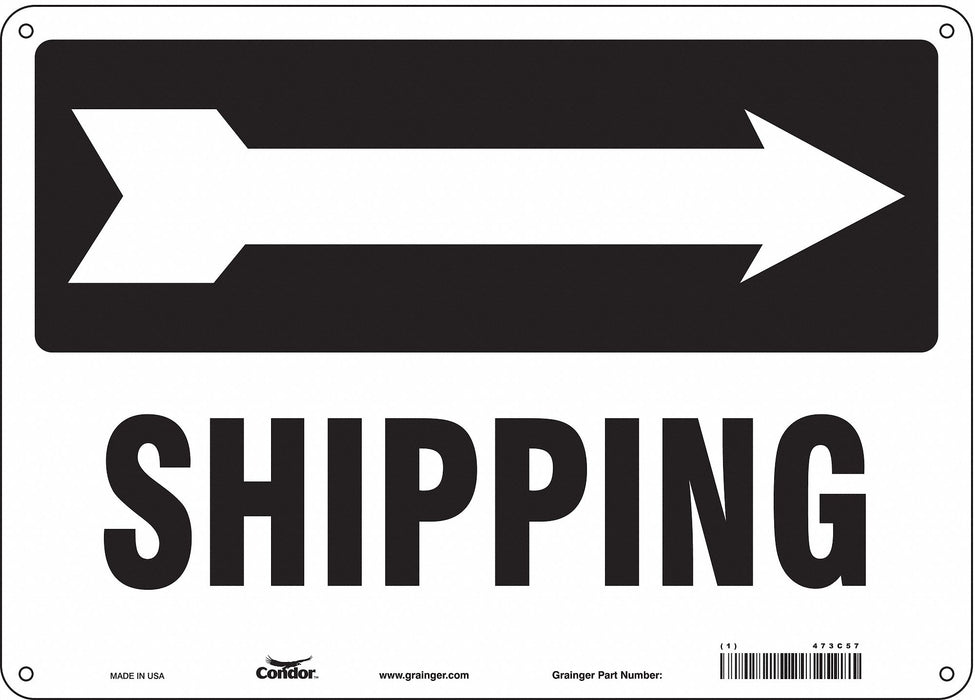 Safety Sign 10 inx14 in Aluminum