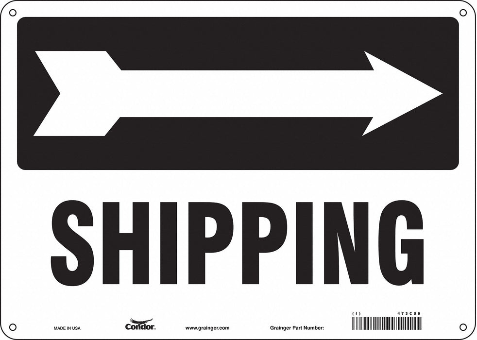 Safety Sign 10 inx14 in Polyethylene