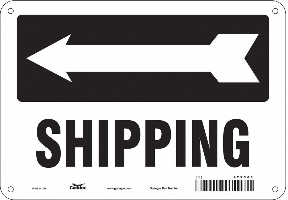 Safety Sign 7 in x 10 in Aluminum