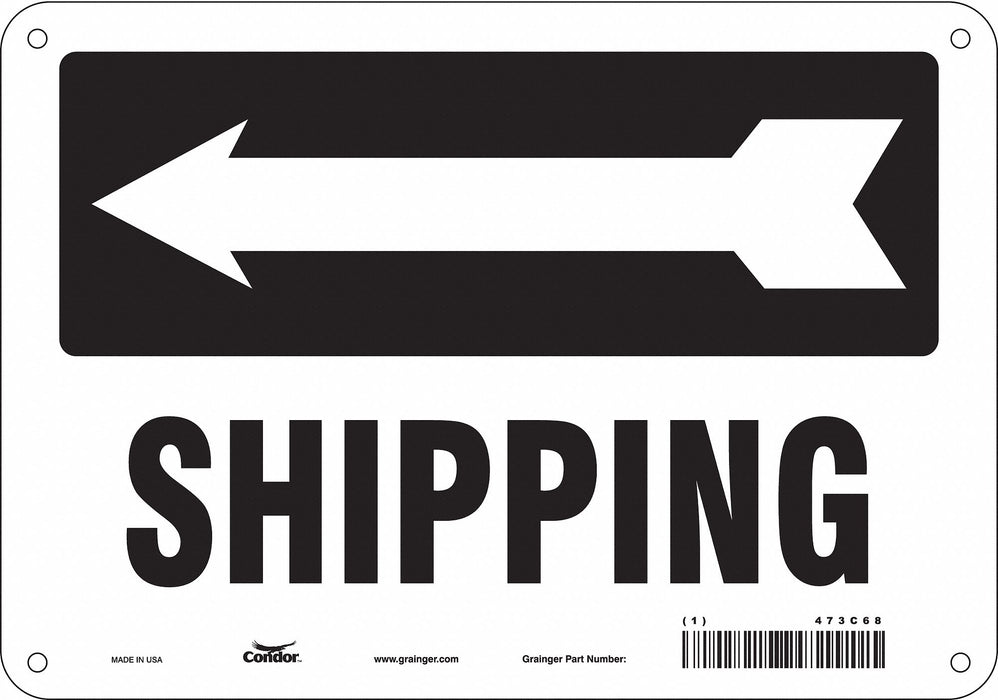 Safety Sign 7 in x 10 in Polyethylene