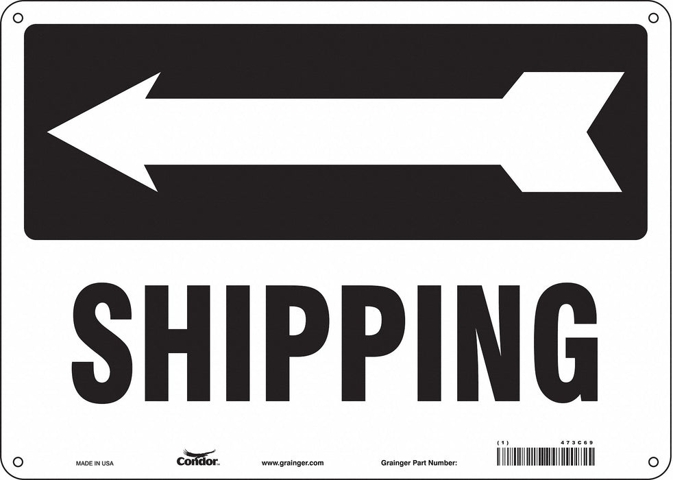 Safety Sign 10 inx14 in Polyethylene