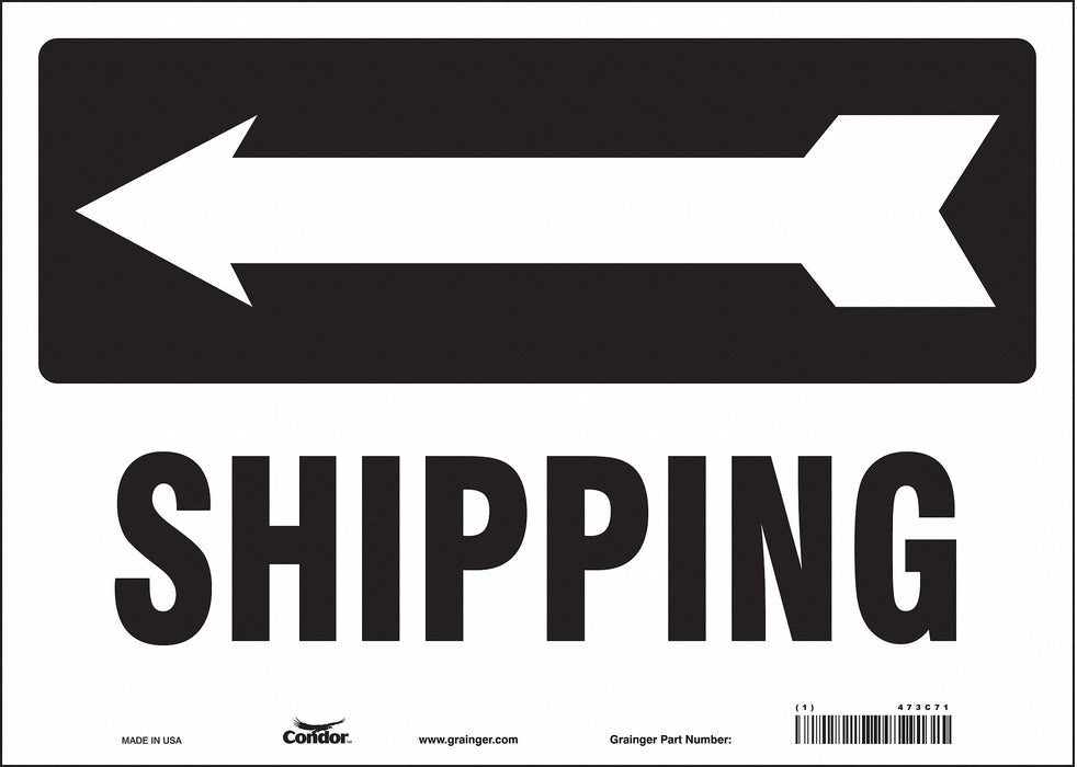 Safety Sign 10 inx14 in Vinyl