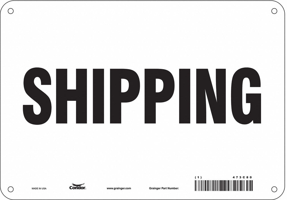 Safety Sign 7 in x 10 in Polyethylene