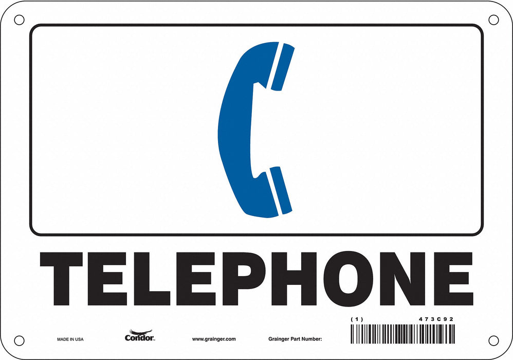 Safety Sign 7 in x 10 in Polyethylene