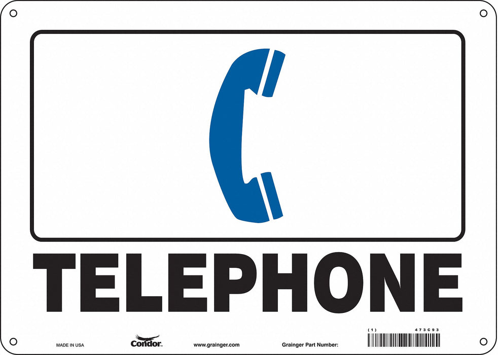 Safety Sign 10 in x 14 in Polyethylene