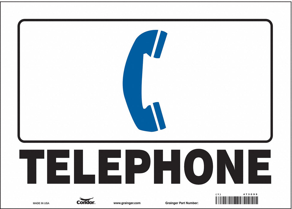 Safety Sign 10 in x 14 in Vinyl