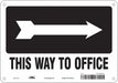 Safety Sign 7 in x 10 in Aluminum