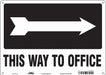 Safety Sign 10 in x 14 in Aluminum