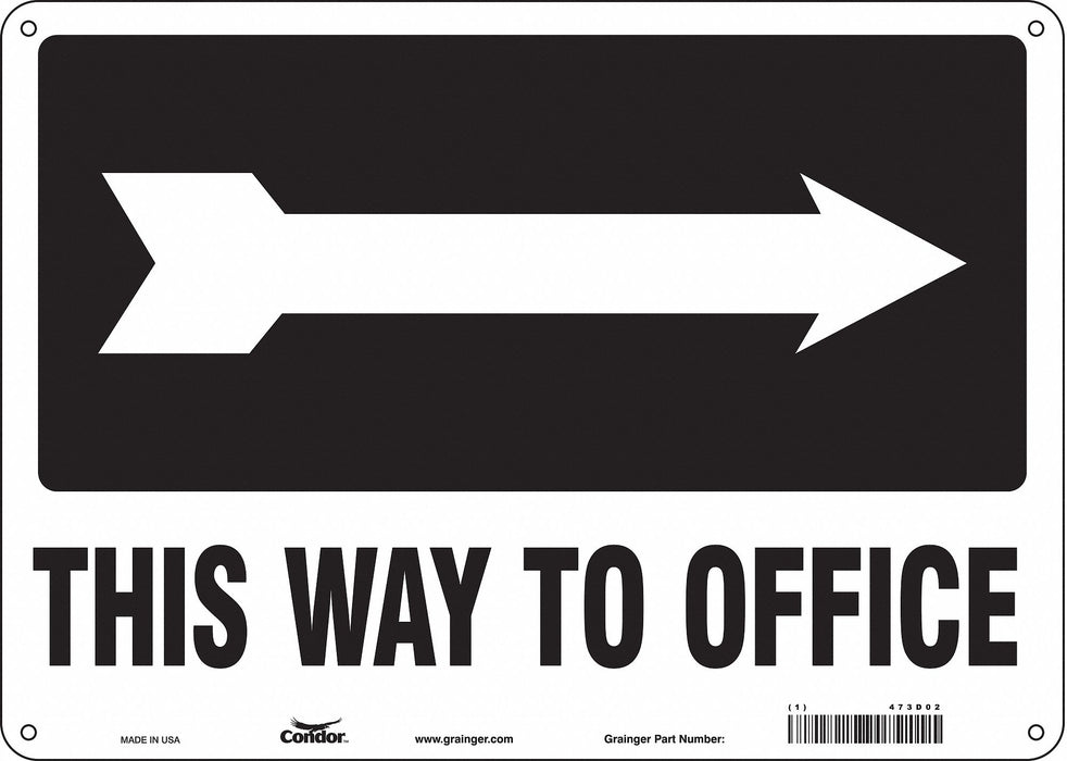 Safety Sign 10 in x 14 in Aluminum
