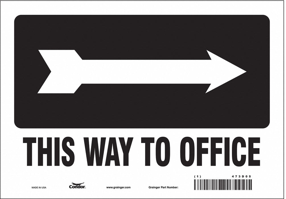 Safety Sign 7 in x 10 in Vinyl