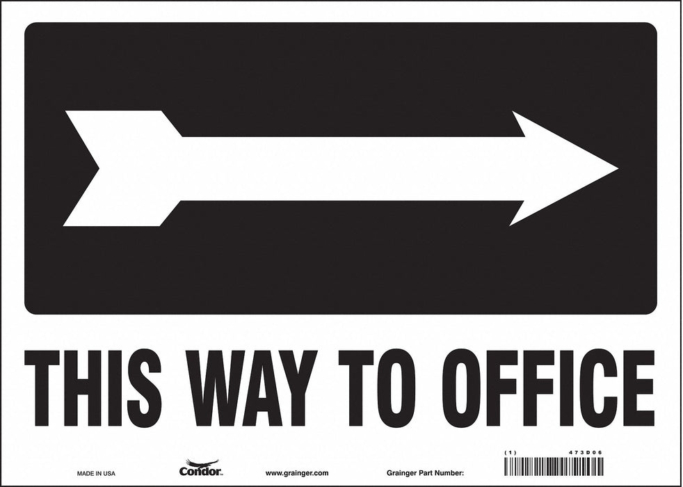 Safety Sign 10 in x 14 in Vinyl