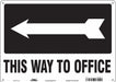 Safety Sign 10 in x 14 in Aluminum