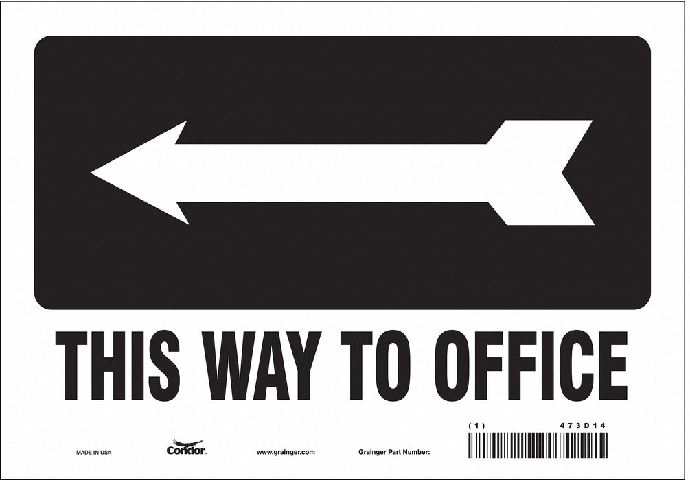 Safety Sign 7 in x 10 in Vinyl