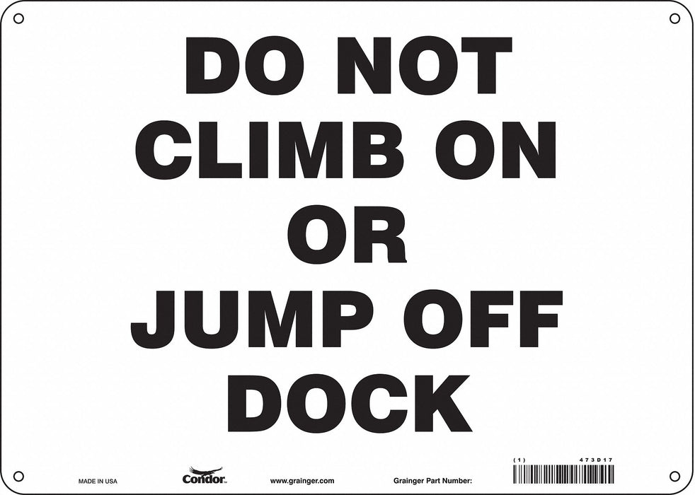 Safety Sign 10 inx14 in Aluminum