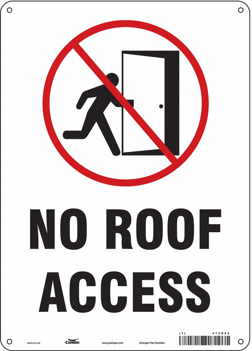 Safety Sign 14 in x 10 in Aluminum