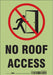 Safety Sign 10 in x 7 in Glow Vinyl