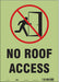 Safety Sign 14 in x 10 in Glow Vinyl