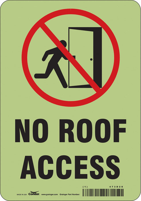 Safety Sign 10 in x 7 in Polyethylene