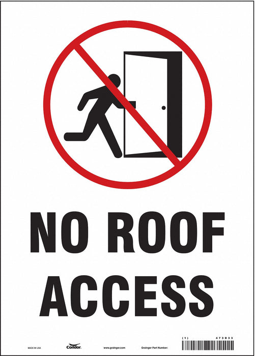 Safety Sign 14 in x 10 in Vinyl