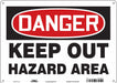 Safety Sign 10 in x 14 in Aluminum