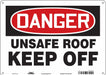 Safety Sign 10 in x 14 in Polyethylene