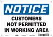 Safety Sign 7 in x 10 in Aluminum