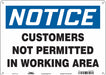 Safety Sign 10 in x 14 in Aluminum