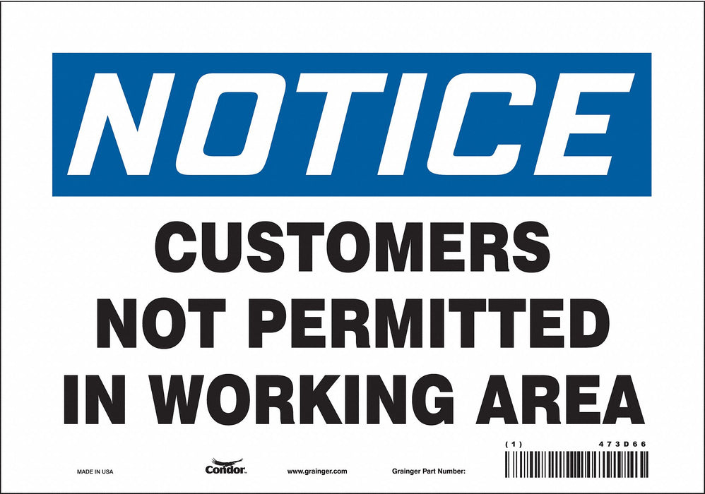 Safety Sign 7 in x 10 in Vinyl