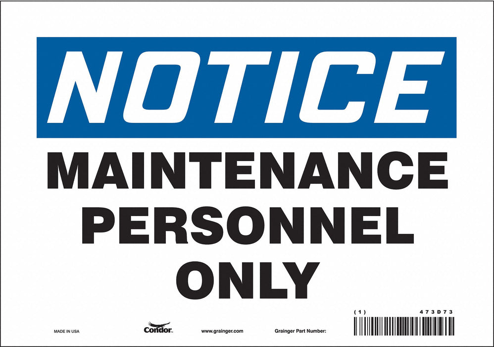 Safety Sign 7 inx10 in Vinyl