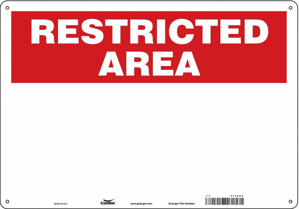 Safety Sign 14 inx20 in Aluminum