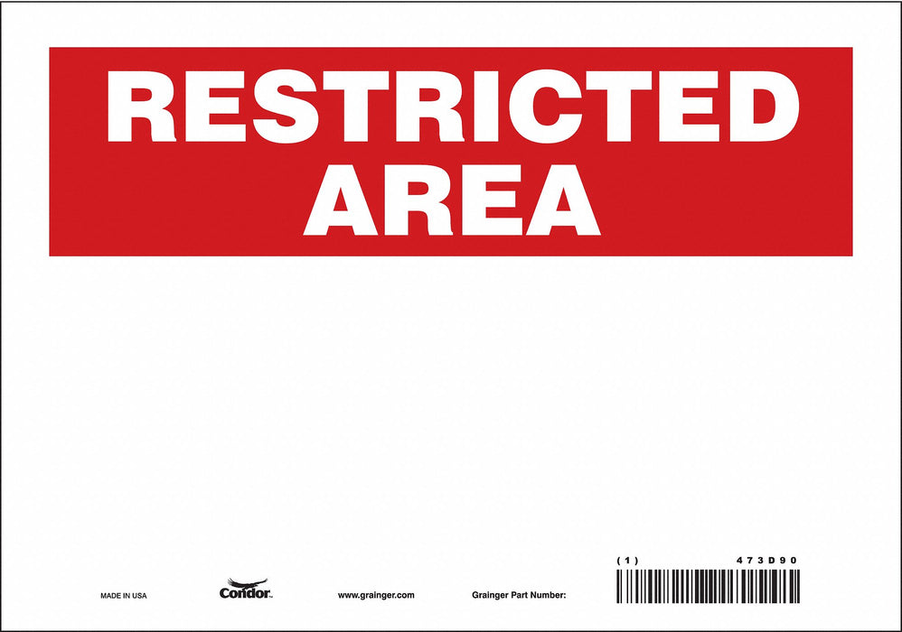 Safety Sign 7 in x 10 in Vinyl