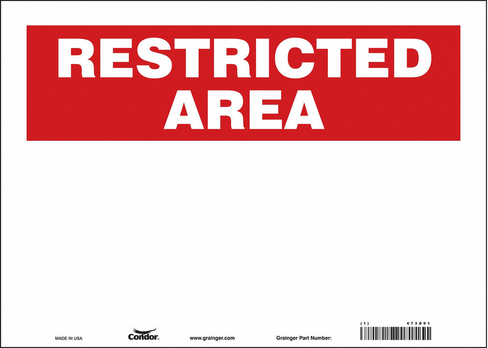 Safety Sign 10 in x 14 in Vinyl