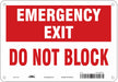 Safety Sign 7 in x 10 in Aluminum