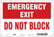 Safety Sign 7 in x 10 in Polyethylene
