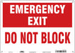 Safety Sign 10 in x 14 in Polyethylene