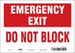 Safety Sign 7 in x 10 in Vinyl