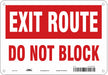 Safety Sign 7 in x 10 in Polyethylene