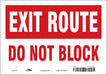 Safety Sign 7 in x 10 in Vinyl