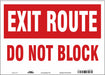 Safety Sign 10 in x 14 in Vinyl