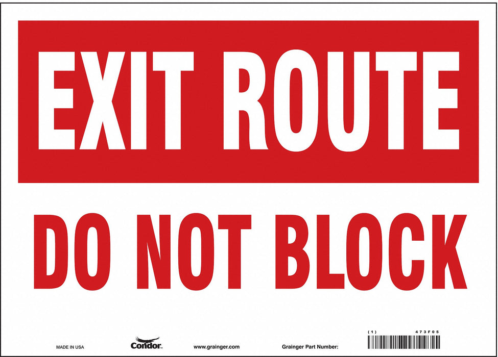 Safety Sign 10 in x 14 in Vinyl