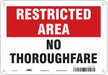 Safety Sign 7 in x 10 in Aluminum