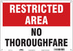 Safety Sign 10 inx14 in Aluminum