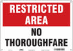 Safety Sign 10 inx14 in Polyethylene