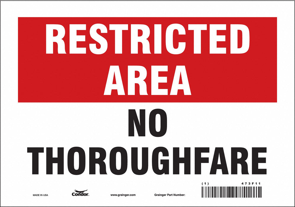 Safety Sign 7 in x 10 in Vinyl
