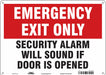 Safety Sign 10 in x 14 in Aluminum