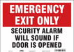 Safety Sign 10 in x 14 in Vinyl