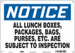 Safety Sign 10 in x 14 in Aluminum