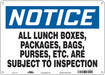 Safety Sign 10 in x 14 in Polyethylene